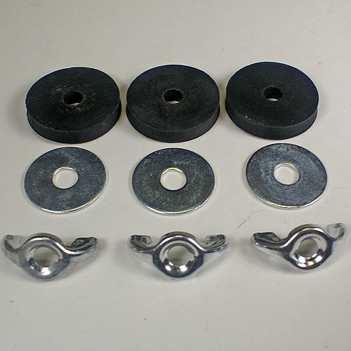 Wingnut & Washer Kit - 3 Bolt - 1 Per car