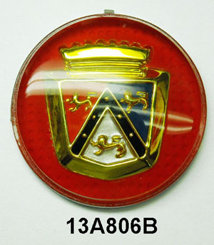 Horn Ring Medallion - Red - 55 - 1 Per car