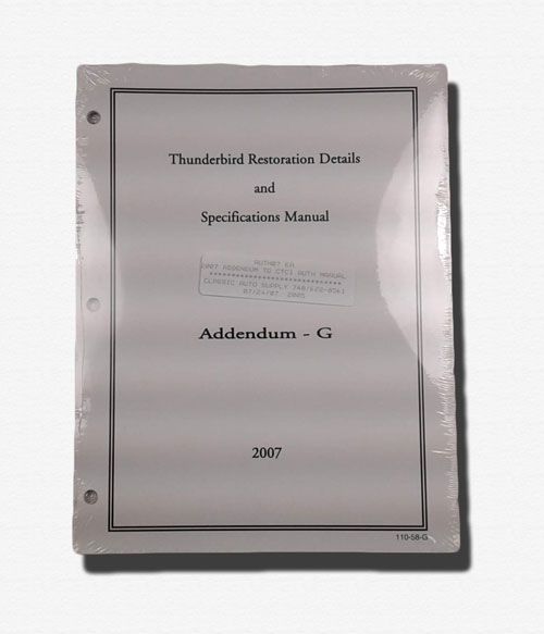 2007 Addendum to CTCI Authenticity Manual