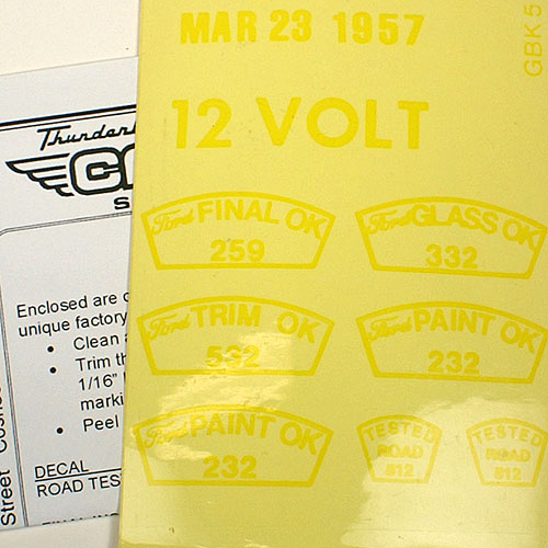 Decal Set - Inspection Stamps - 57 - 1 Per car