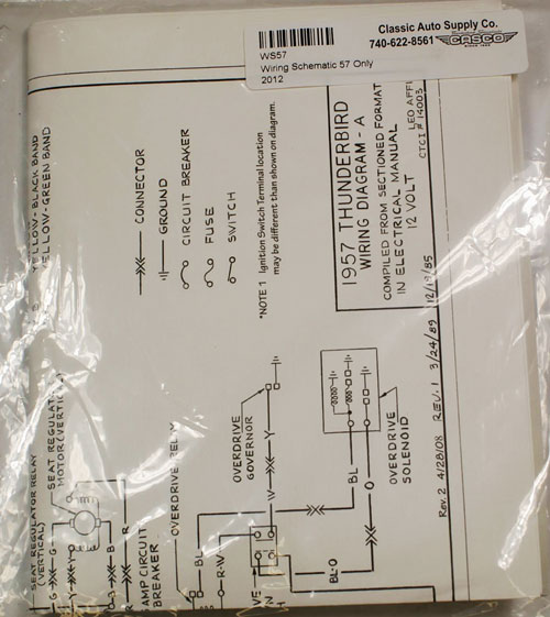 Wiring Schematic 57 Only - No Dial-a-Matic